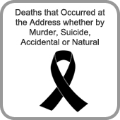 Deaths that Occured at the Address whether by Murder, Suicide, Accidental or Natural