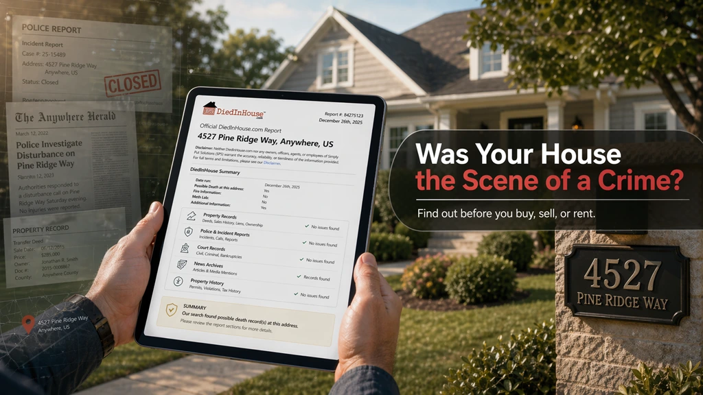 How to Check if a House Was the Scene of a Crime Before You Buy or Rent