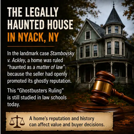 Image of The Famous 'Legally Haunted' House in Nyack, New York